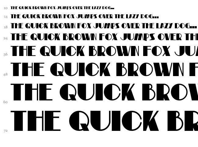 Riemann Theatre font waterfall